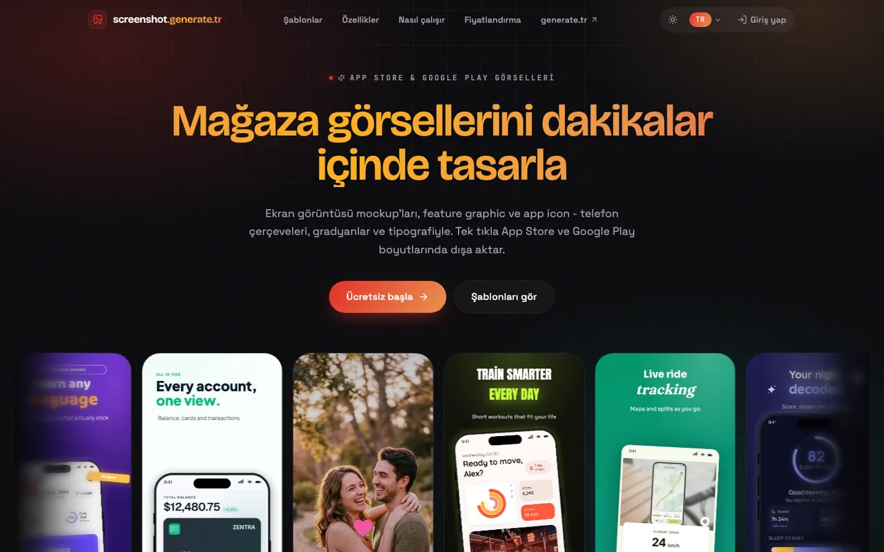 generate.tr screenshot